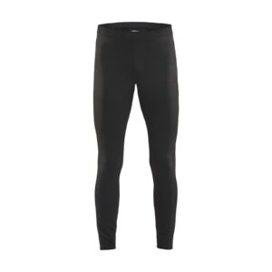 Licra larga Craft Rush Tights negra para hombre vista de frente sobre fondo blanco