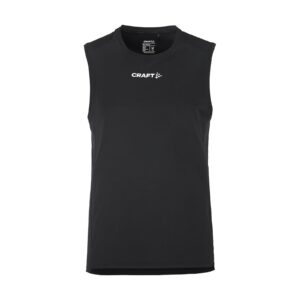 Esqueleto Craft Rush 2.0 Singlet negro para hombre vista de frente sobre fondo blanco