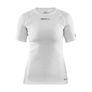 Camiseta Craft Active Extreme X de mujer manga corta blanca vista de frente sobre fondo blanco