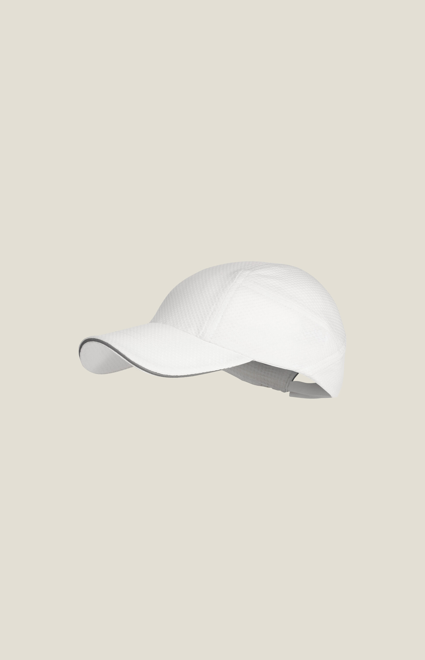 blanco img 2 Vista lateral de la gorra para correr Craft Running Cap blanca