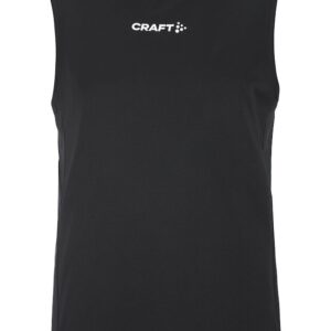 Esqueleto Craft Rush 2.0 Singlet negro para hombre vista de frente sobre fondo blanco