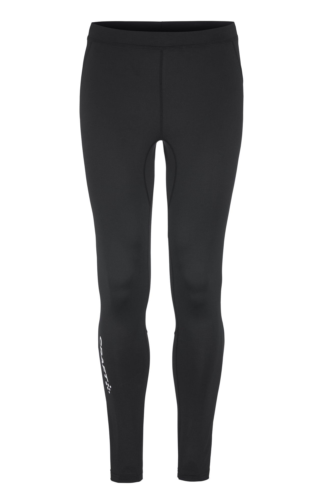 licra craft rush 2 tights negra s 1 Licra larga Craft Rush 2.0 Tights negra para hombre vista de frente sobre fondo blanco